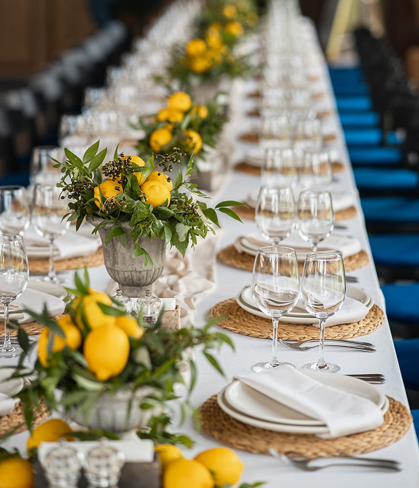 Decorated table